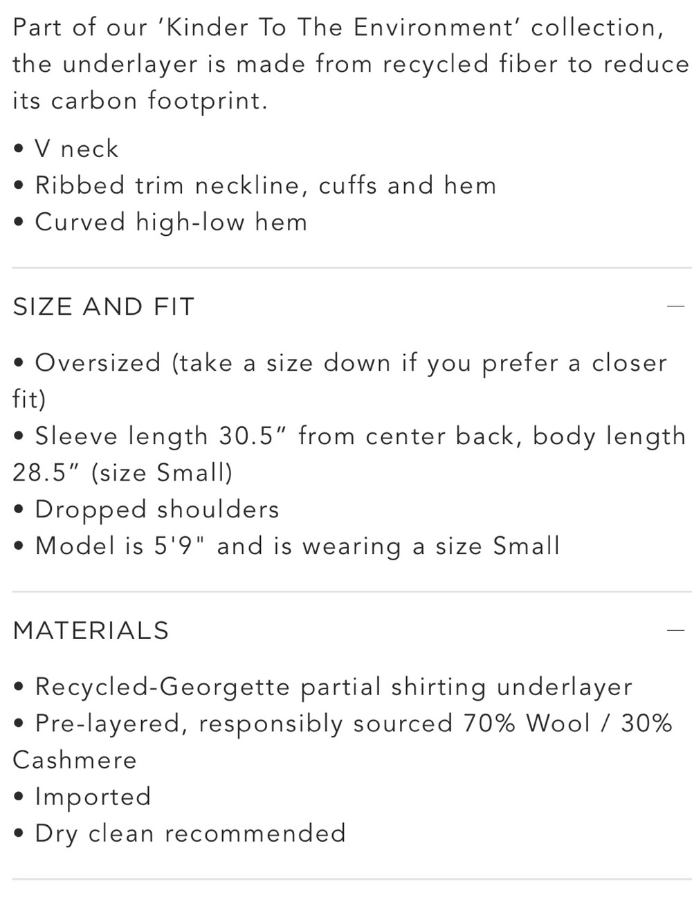NEW Brochu Walker The Looker Layered V-Neck Wool Cashmere Sweater Skye Blue - Picture 8 of 16